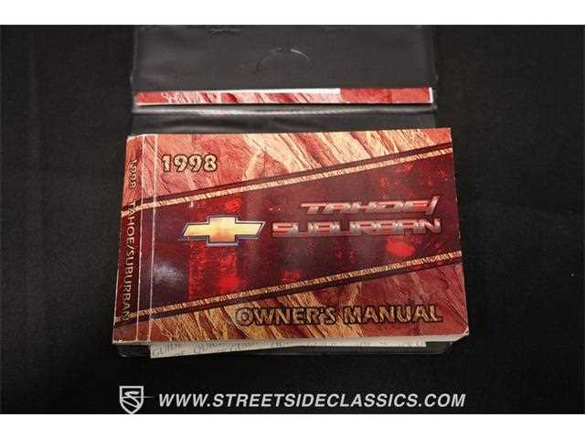 1998 chevy tahoe owners manual