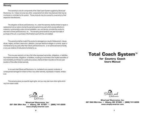 country coach owners manual