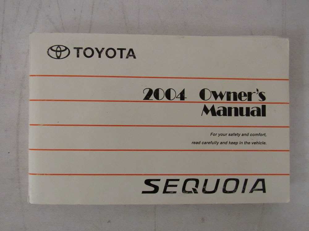 toyota sequoia owners manual