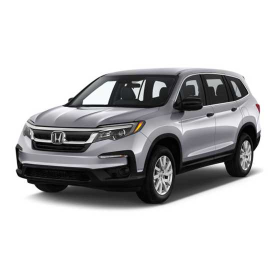 honda pilot owners manual 2019