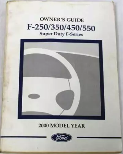 2000 ford f350 owners manual