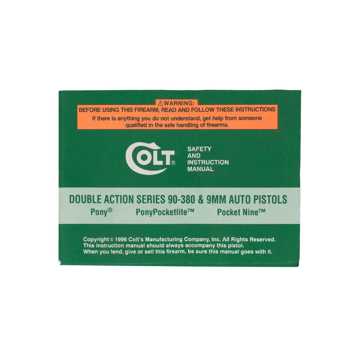 colt 1911 owners manual