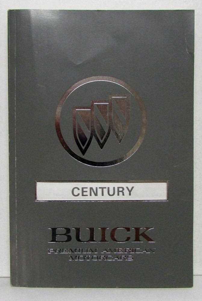 buick century owners manual