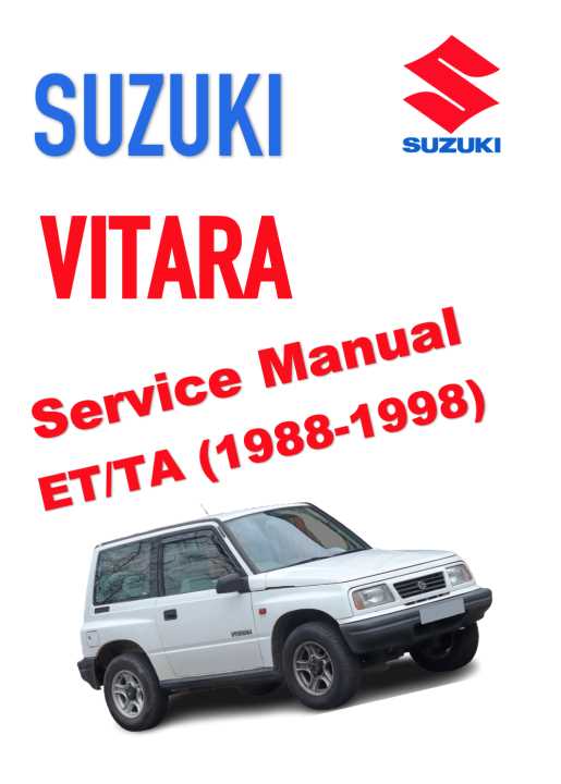 1999 suzuki vitara owners manual