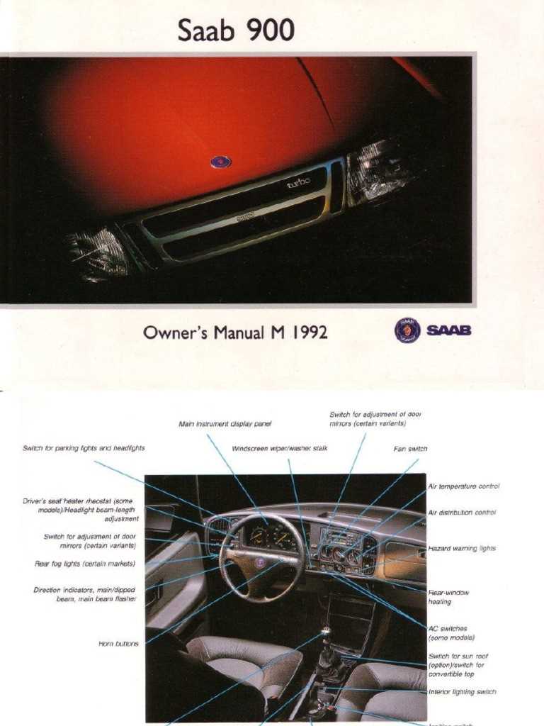 saab 900 owners manual