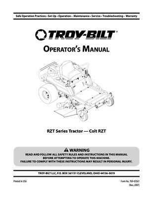 troy bilt ltx 1842 owners manual