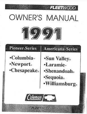 1993 coleman pop up camper owners manual