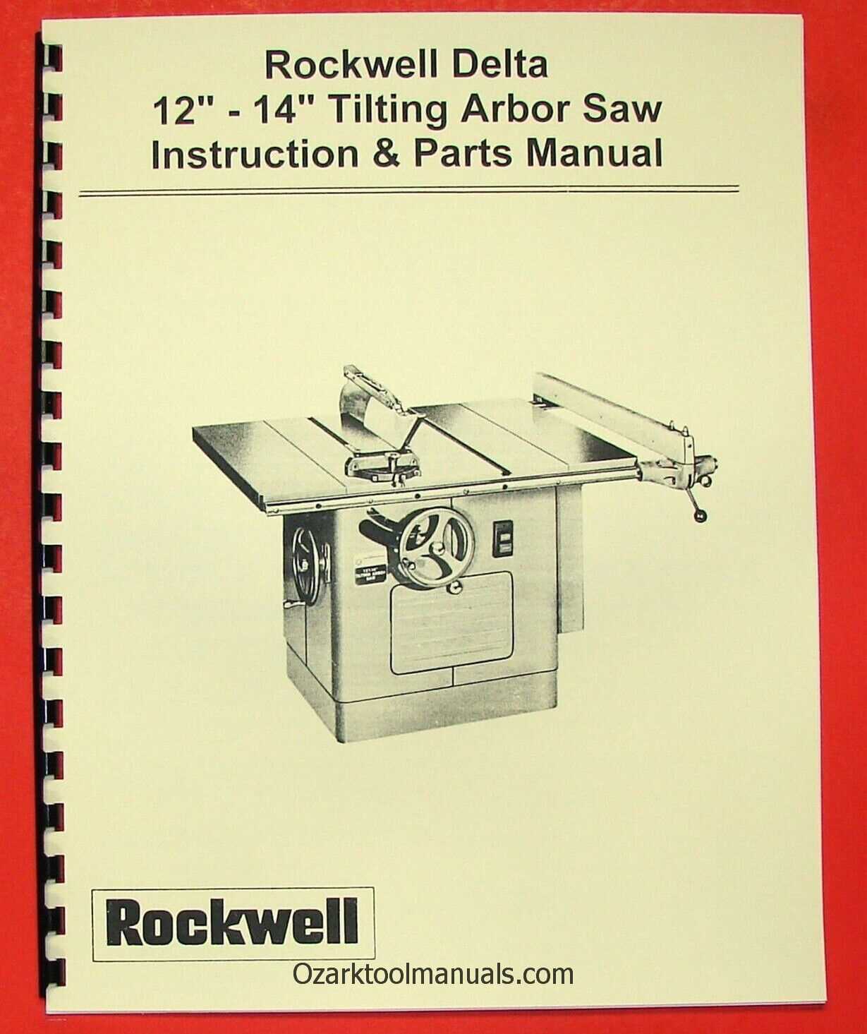 delta unisaw owners manual