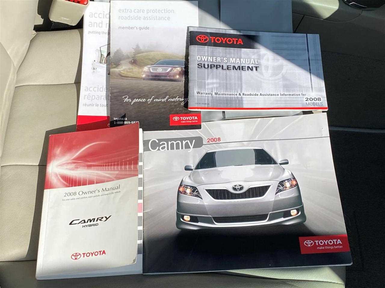 2008 toyota camry owners manual