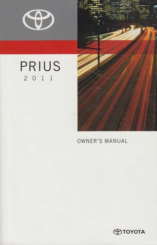 2011 toyota prius owners manual