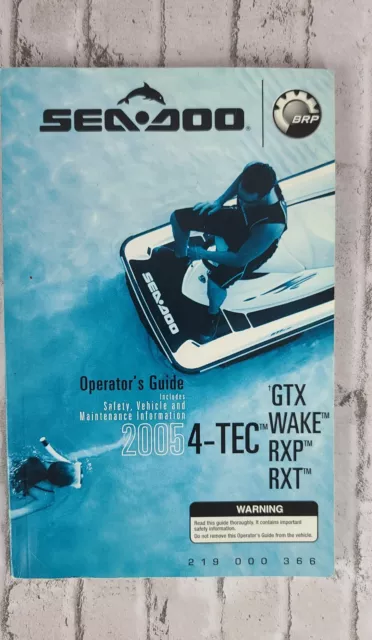 2005 seadoo gtx owners manual