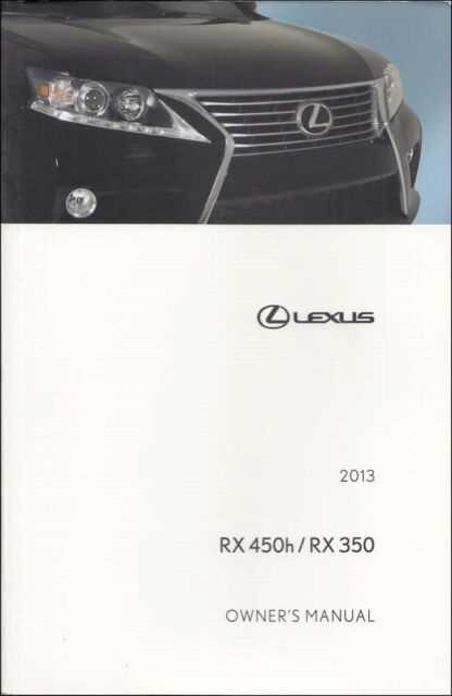 2020 lexus rx 450h owners manual