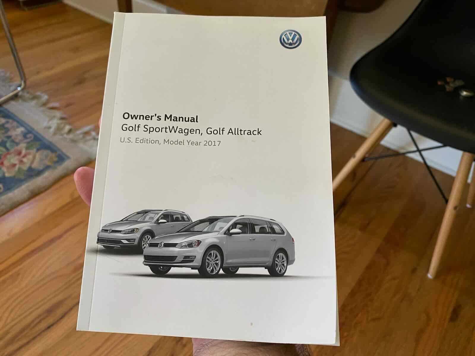 2017 vw golf alltrack owners manual