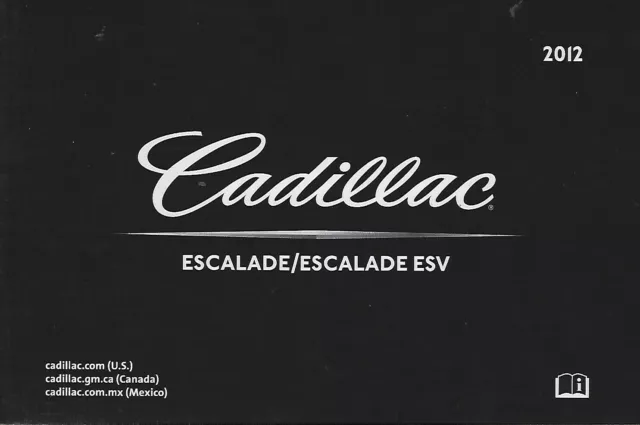 cadillac escalade 2013 owners manual