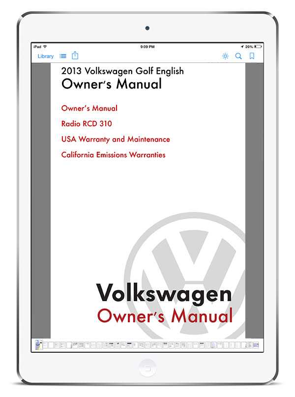 2018 vw gti owners manual