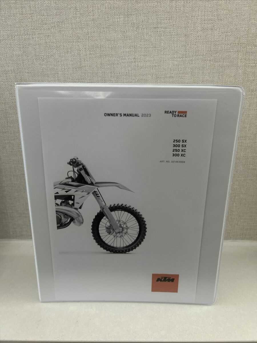 2020 ktm 300 xc w owners manual