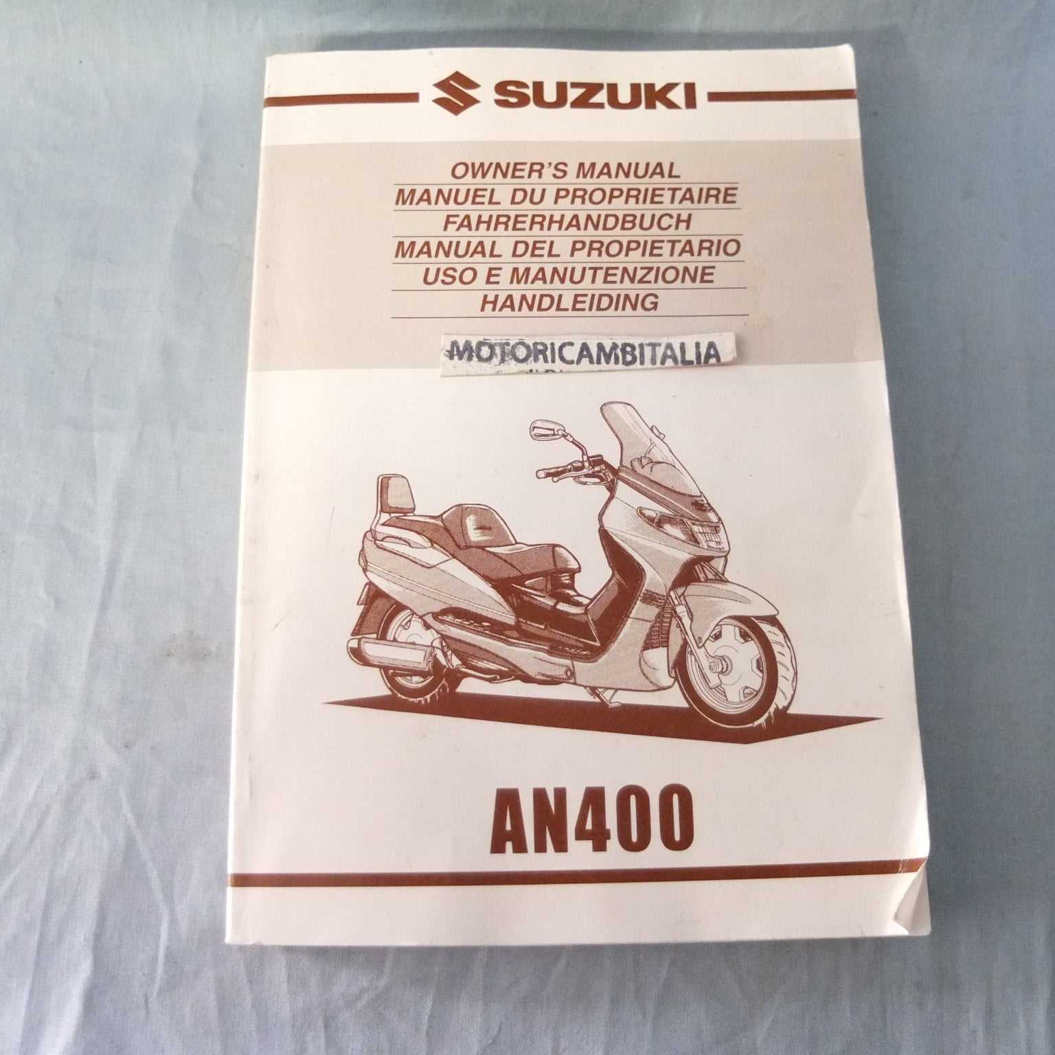 suzuki burgman 400 owners manual