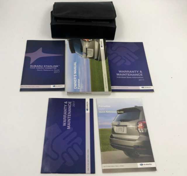 2017 subaru forester owners manual