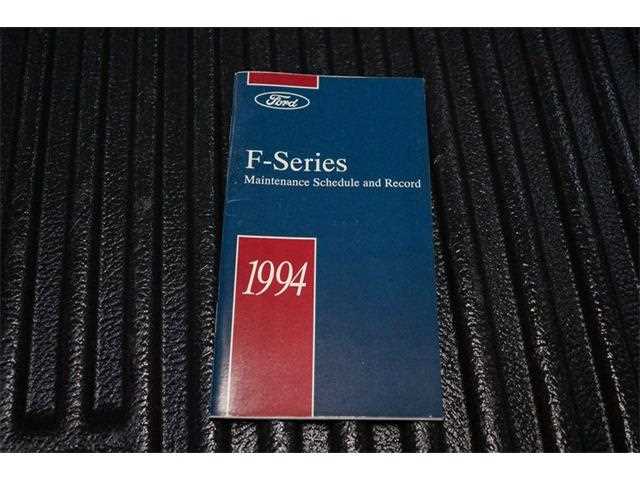 1994 f150 owners manual