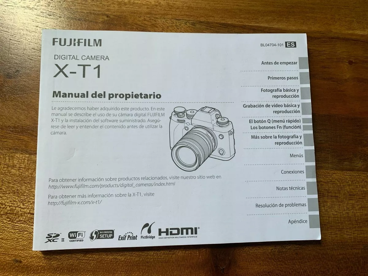 fuji xt1 owners manual