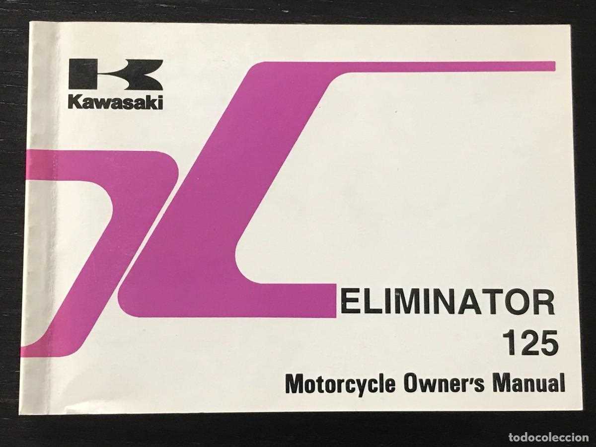 kawasaki eliminator 125 owners manual