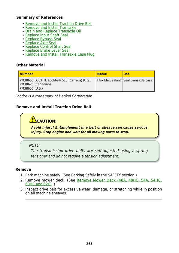 john deere z540m owners manual