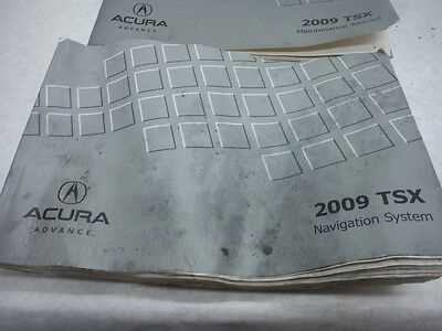 2009 acura tsx owners manual