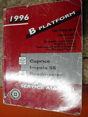 1996 chevy impala ss owners manual