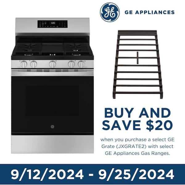 ge gas range owners manual