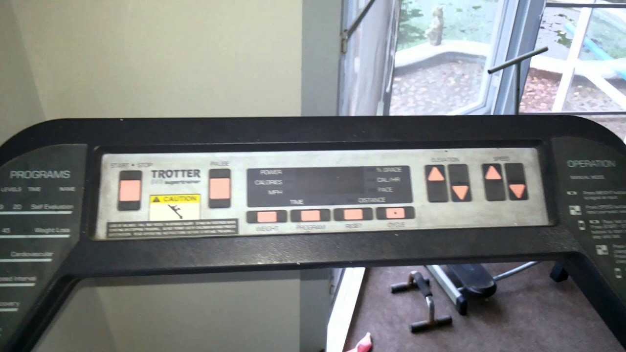 trotter 535 treadmill owners manual