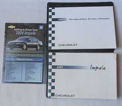 2004 chevrolet impala owners manual