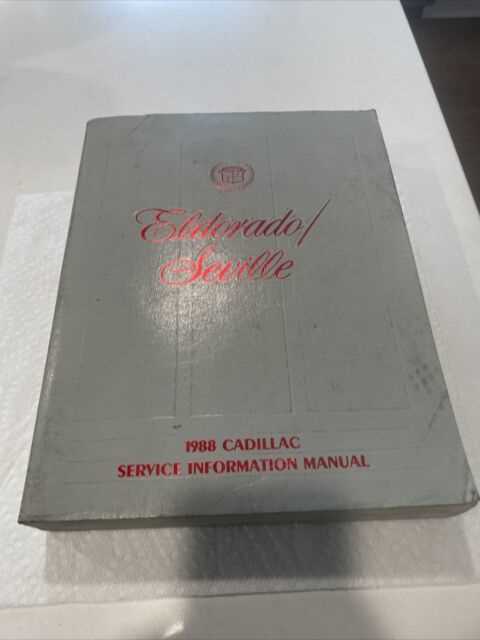 1999 cadillac eldorado owners manual