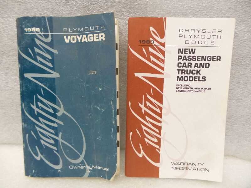 chrysler voyager owners manual