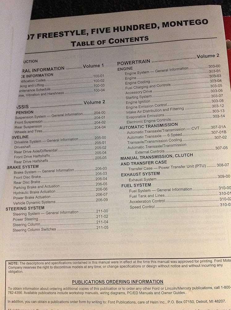 2007 ford 500 owners manual