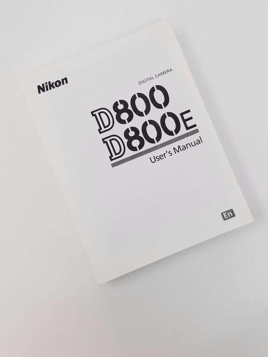 nikon d800 owners manual