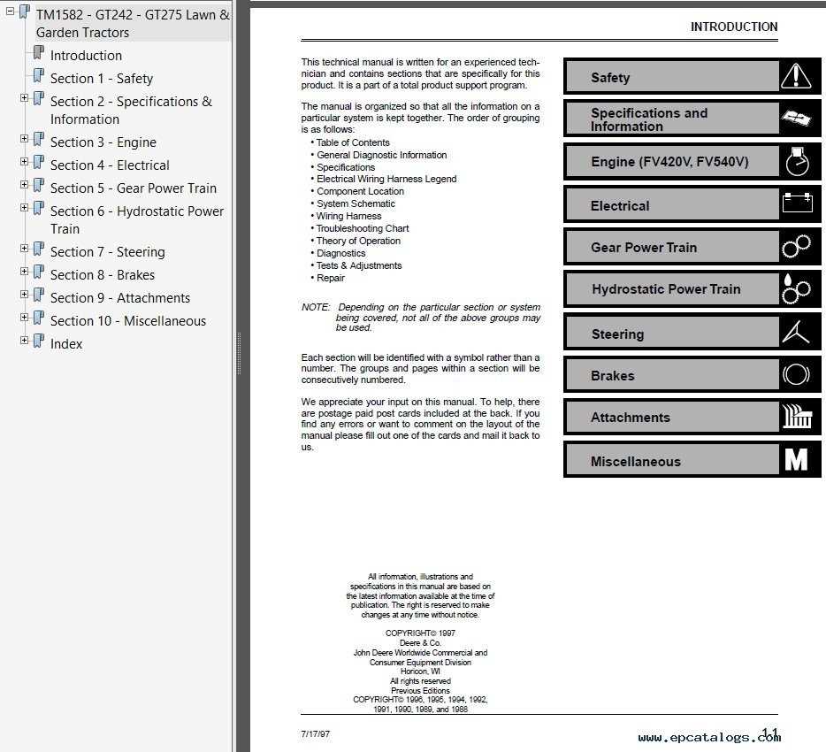 john deere gt262 owners manual