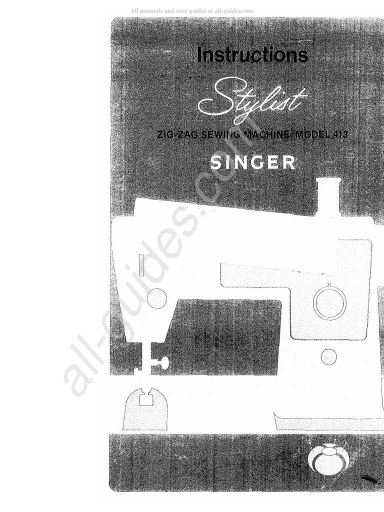 singer sewing machine owners manual