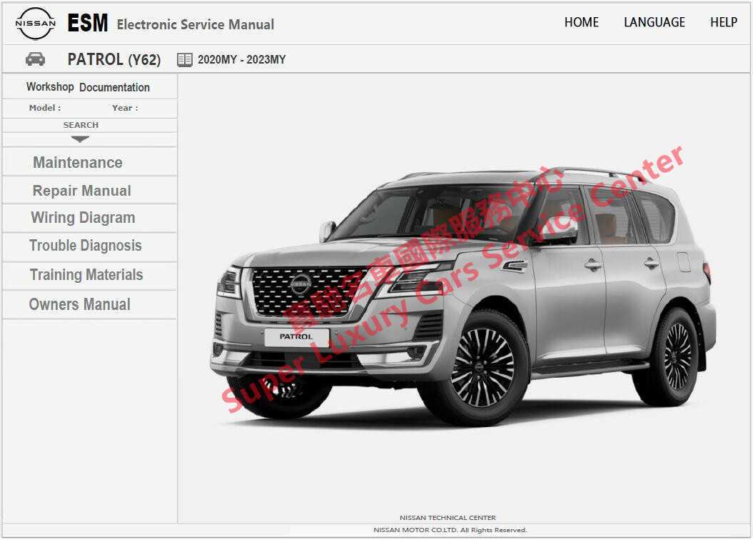 2023 nissan armada owners manual