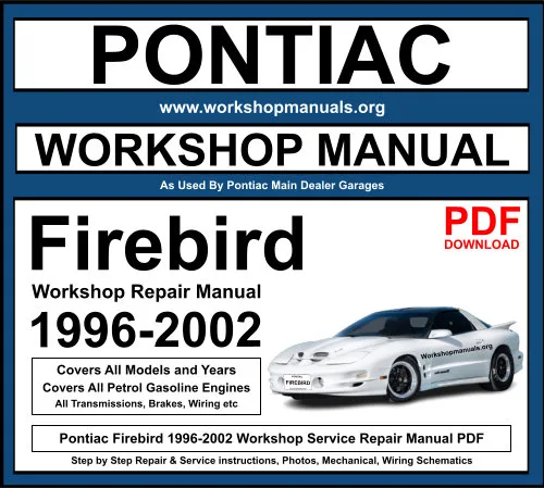 2001 pontiac firebird owners manual