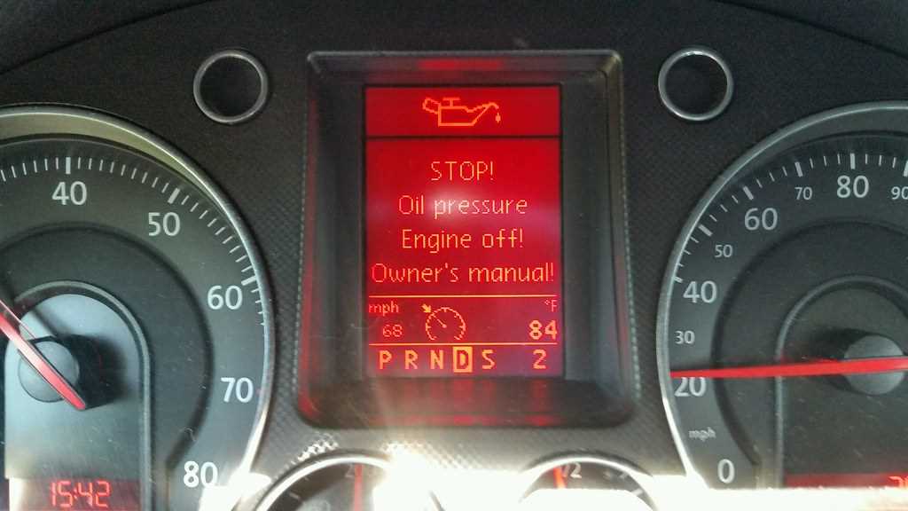 stop oil pressure engine off owners manual