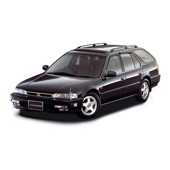 1989 honda accord owners manual