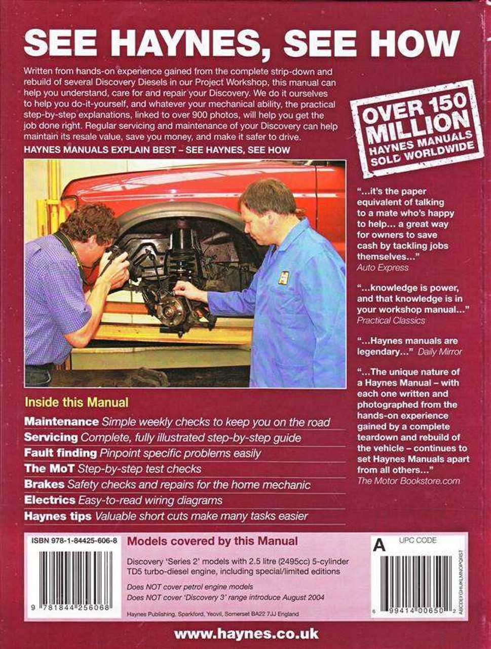 1998 land rover discovery owners manual