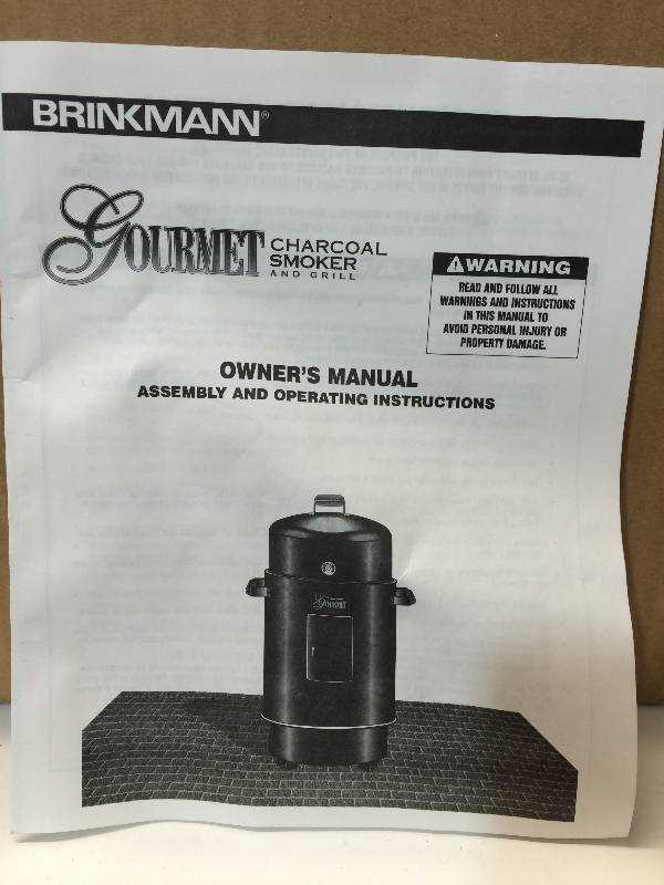 brinkmann smoke n grill owners manual