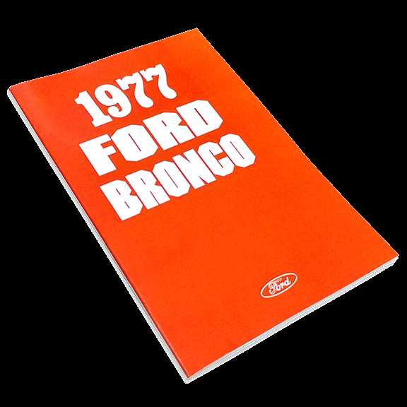 ford bronco owners manual