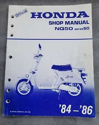 1986 honda spree owners manual