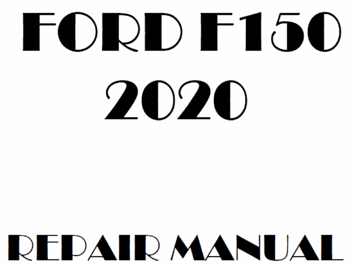 2020 ford f 150 owners manual