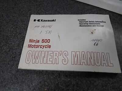 kawasaki ex500 owners manual