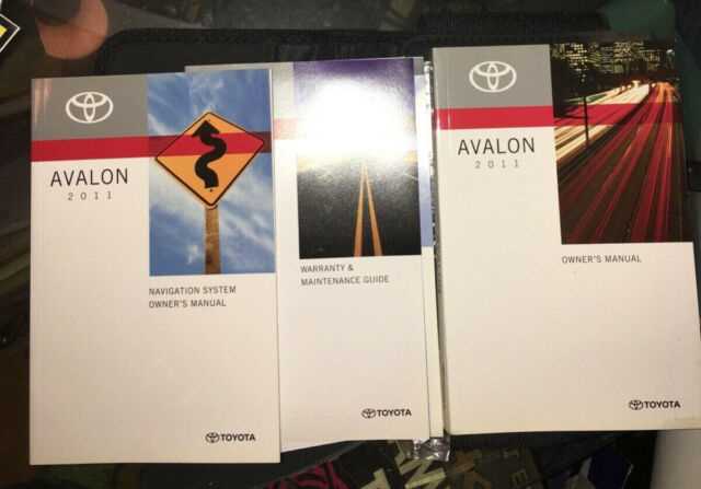 2008 toyota avalon limited owners manual