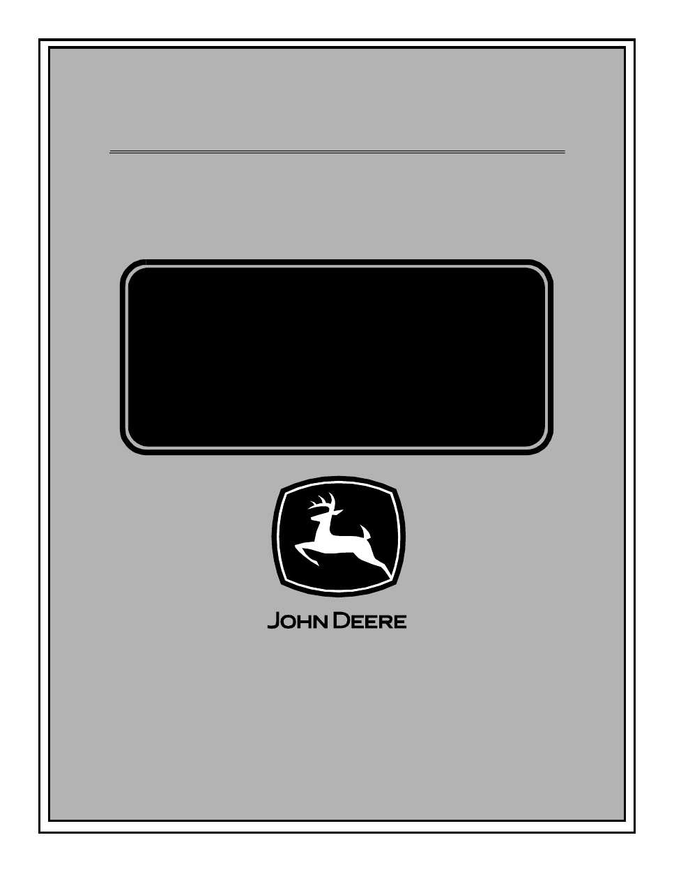 john deere e100 owners manual