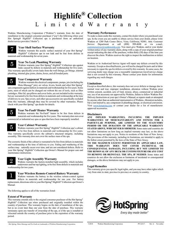integrity spas owners manual